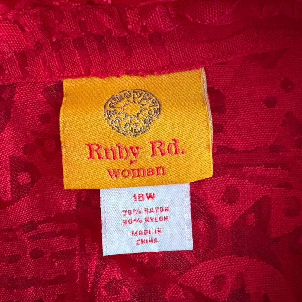 Ruby Rd Women's Red Blouse - Picture 4 of 4